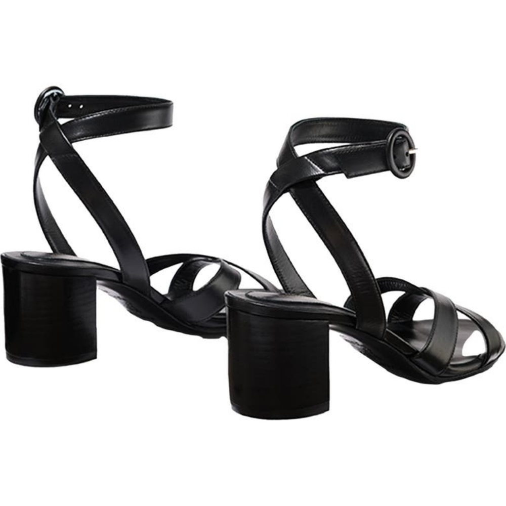 Margaux 7.5M City Sandals Black Nappa New In Box